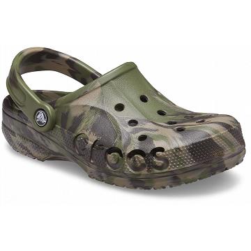 Crocs Baya Marbled Klumpa Női Zöld | HU 0102BEXC